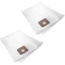 Vhbw - 10x sacs compatible avec Nilfisk Multi 20, 20 cr, 20 cr eu, 20 Inox, 20 t, 20 t inox, 30 Inox, 30 t aspirateur - microfibres non tissées, blanc