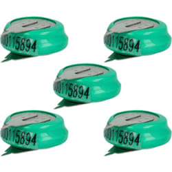5x NiMH pile bouton de remplacement pour type 1/V80H 2 épingles 80mAh 1,2V convient pour les batteries de modélisme etc. - Vhbw