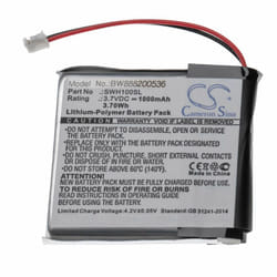 Vhbw - Batterie remplacement pour Sony sp 624038 pour casque audio, écouteurs sans fil (1000mAh, 3,7V, Li-polymère)