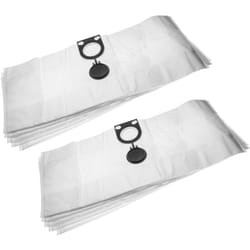 Vhbw - 10x sacs compatible avec Metabo asa 1200, 1202, 32 l aspirateur - microfibres non tissées, 75cm x 30cm, blanc