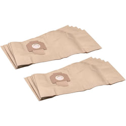 10x Sacs compatible avec Milwaukee as 250 ecp, as 30/42, AS500ELCP aspirateur - papier, 66cm x 27,8cm marron - Vhbw