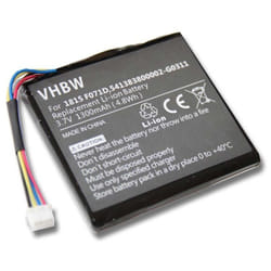 Vhbw - Batterie compatible avec Texas Instruments TI-Nspire cx cas (jusque 10/2014) calculatrice de poche (1300mAh, 3,7V, Li-ion)