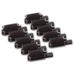 Vhbw - 10x Rouleaux d'encre noir compatible avec Sharp el 1750 p ii, el 1750 p calculatrice imprimante, caisse enregistreuse