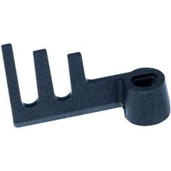 Vhbw - Crochet pétrisseur compatible avec Panasonic SD-2500WXE, SD2501, SD-2511 machine à pain - Pale à trident, 6,7 x 4,2 cm, aluminium, noir