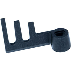 Crochet pétrisseur remplacement pour ADD96A1054, ADD97G160 pour machine à pain - Pale à trident, 6,7 x 4,2 cm, aluminium, noir - Vhbw