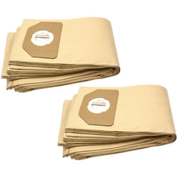 Vhbw - 20x sacs compatible avec Shop Vac 905.33, 905.34, 906-61, Classic 20, Classic 30, Pro 30 aspirateur - papier, marron
