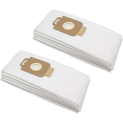 Vhbw - 20x sacs compatible avec Nilfisk Extreme X100, Extreme X110, Extreme X150, Extreme X150 Parquet aspirateur - microfibres non tissées, blanc