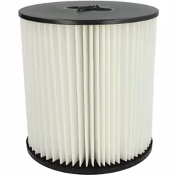 vhbw - the clever way Filtre plissé compatible pour votre aspirateur industriel, pour aspiration à sec ou humide - Finition s ...