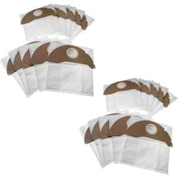 Vhbw - 20x sacs remplacement pour Swirl K223, K224, K225 pour aspirateur - microfibres non tissées, 24,5cm x 23,5cm, blanc