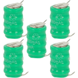 vhbw 5x NiMH pile bouton de remplacement pour type V80H 3 épingles 80mAh 4,8V convient pour les batteries de modélisme etc.