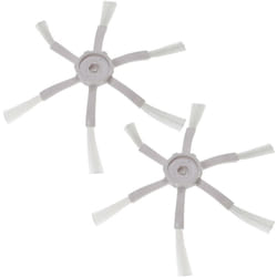 Vhbw - 2x Brosse latérale compatible avec Xiaomi Mi Robot Mijia 1S, Vacum (1.Gen) robot aspirateur - Lot de brosses, noir