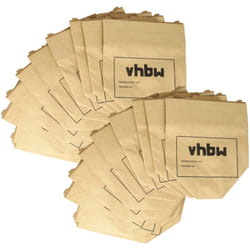 Vhbw - 20x Sacs compatible avec Vorwerk Kobold VK130, VK131, vk 130, vk 131, VK130SC aspirateur - papier, 24,5cm x 20,5cm, marron