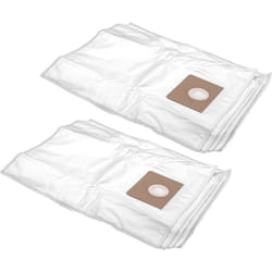 Vhbw - 10x Sacs compatible avec emm Hamach hmv 2500, hmv 3, hmv 5, hmv 7 aspirateur - microfibres non tissées, volume de 35l, 30cm x 28cm, blanc