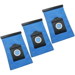 Vhbw - 3x Sacs compatible avec Bosch arriva bsg 1500RU, arriva BSG1400RU aspirateur - polyestere, 25,3cm x 17,4cm, bleu