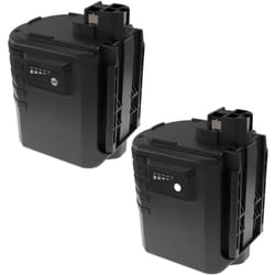 2x Batteries compatible avec Bosch 0 611 260 539, 11225VSR, 11225VSRH, BBH24VRE outil électrique (3300 mAh, NiMH, 24 v) - Extensilo