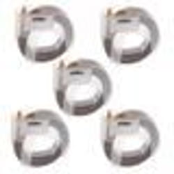 vhbw 5x Rubans de marquage 3D compatible avec Dymo 1535 1540 1550 1570 1575 1745 imprimante détiquettes 3m x 9mm Blanc sur