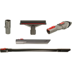 Vhbw - Lot de buses avec 5 pièces compatible avec Dyson Cyclone V10 Fluffy, Extra, Animal, Absolute +, Absolute Pro, Absolute aspirateur - gris