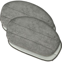 4x Housses de rechange compatible avec Leifheit CleanTenso nettoyeur à vapeur, balai vapeur - microfibre, gris - Vhbw