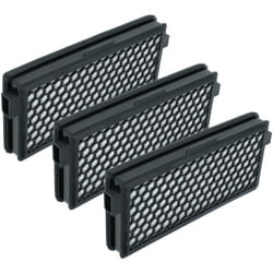 Vhbw - 3x filtre compatible avec Miele Compact C1 aspirateur - filtre à charbon actif hepa noir / blanc