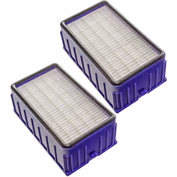 vhbw - the clever way Set de 2x filtre après-moteur HEPA pour votre aspirateur, robot aspirateur, nettoyeur vapeur - Conserve ...