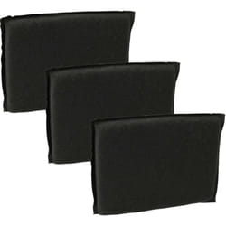 Vhbw - 3x Filtres à charbon actif compatible avec Vorwerk Tiger VT265, VT270, 265, 270, VT-265, 300, VT260, 260 aspirateur - Lot de filtres, noir