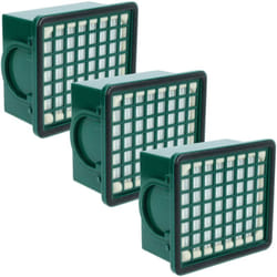 vhbw Lot de 3x filtres compatible avec Vorwerk Kobold VK130, VK131, VK131 SC, 130, 131, 131 SC aspirateur - Filtre HEPA contre les allergies