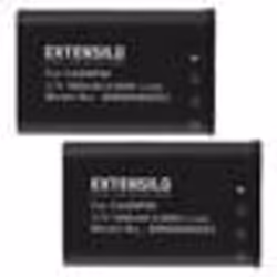 EXTENSILO 2x Batterie compatible avec Casio Exilim EX-H10BK EX-FH100BK EX-H20G EX-H10 EX-H15 EX-FH100 appareil photo (1800mAh