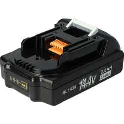 vhbw Batterie remplacement pour Makita BL1415N, BL1420, 194065-3, 194066-1, BL1415, BL1430, JT6226 pour outil électrique (2000 mAh, Li-ion, 14,4 V)