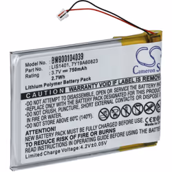 vhbw - the clever way - Batterie de rechange de haute qualité avec une grande autonomie et compatible avec votre lecteur de m ...