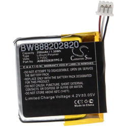 Vhbw - Batterie remplacement pour Sennheiser AHB552826TPC-2 pour casque audio, écouteurs sans fil (350mAh, 3,7V, Li-polymère)