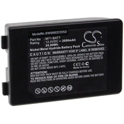 Vhbw - Batterie remplacement pour Brady M71-BATT pour imprimante, scanner, imprimante d'étiquettes (2000mAh, 12V, NiMH)