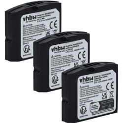 3x Batteries rechargeables écouteurs sans fil - compatible avec Sennheiser 500898, 523306, BA-300, BA300, HC-BA300 (140mAh, 3,7V, Li-Polymère) - Vhbw