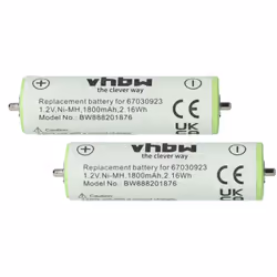 vhbw - the clever way - Batterie interchangeable de haute qualité et compatible avec votre rasoir ou votre tondeuse à cheveux ...