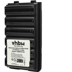 Vhbw - 1x Batterie remplacement pour Yaesu / Vertex FNB-64H, FNB-57, FNB-64, FNB-83, AAJ66X001, FNB-83H pour radio talkie-walkie (1600mAh, 7,2V, NiMH)