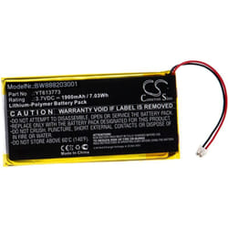 vhbw Batterie compatible avec xDuoo X3 lecteur de musique MP3 (1900mAh, 3,7V, Li-polymère)
