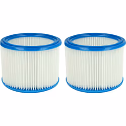 vhbw - the clever way Set de 2x filtre rond plissé pour votre aspirateur industriel, pour aspiration à sec ou humide - Finiti ...