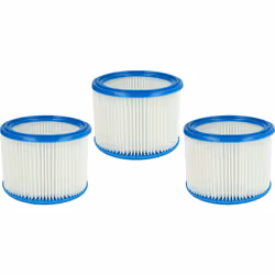 vhbw - the clever way Set de 3x filtre rond plissé pour votre aspirateur industriel, pour aspiration à sec ou humide - Finiti ...