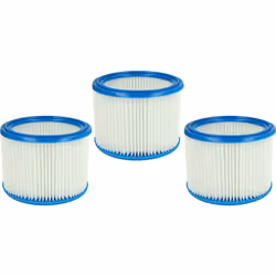 vhbw - the clever way Set de 3x filtre rond plissé pour votre aspirateur industriel, pour aspiration à sec ou humide - Finiti ...