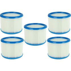 Vhbw - Set de filtres 5x Filtre plissé compatible avec Flex vc 21 l mc, vc 25 l mc, vc 26 l mc aspirateur à sec ou humide - Filtre à cartouche