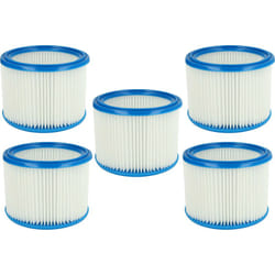 Vhbw - Set de filtres 5x Filtre plissé compatible avec Stihl se 60 e, se 61, SE-62, se 85 c, se 90 aspirateur à sec ou humide - Filtre à cartouche