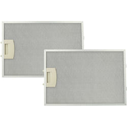 Vhbw - 2x filtres permanent à graisse compatible avec Neff D8680N1/01, D8680N1/03, D8680N1/04, D8680N2/01, D8680N2/02 hotte de cuisine, métal