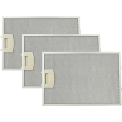3x filtres permanent à graisse compatible avec Bosch DKE765A/02, DKE785C/01, DKE785C/02, DKE965A/01, DKE965A/03 hotte de cuisine, métal - Vhbw