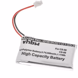 vhbw - the clever way - Batterie de rechange de haute qualité avec une grande autonomie et compatible avec votre casque audi  ...