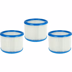 vhbw - the clever way Set de 3x filtre rond plissé pour votre aspirateur industriel, pour aspiration à sec ou humide - Finiti ...