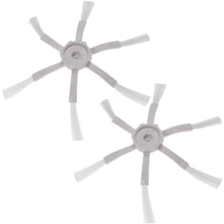 Vhbw - 2x Brosse latérale compatible avec Xiaomi Roborock E4, S4, S5, S5 Max, S50, S51, S55, S6, S6 MaxV, S6 Pure robot aspirateur - Lot de brosses,