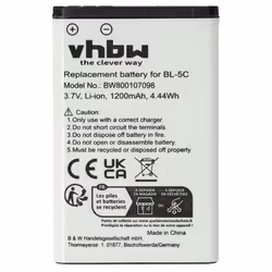 vhbw Batterie compatible avec Doro 2424 téléphone fixe sans fil (1200mAh 37V Li-ion)