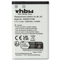 vhbw Batterie compatible avec Doro 2424 téléphone fixe sans fil (1200mAh 37V Li-ion)