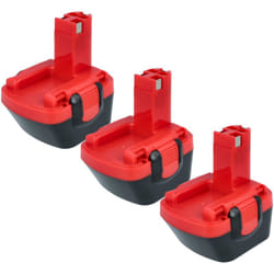 3x Batteries remplacement pour Bosch 2 607 335 395, 2 607 335 374, 2 607 335 375, 2 607 335 274 pour outil électrique (3000 mAh, NiMH, 12 v) - Vhbw