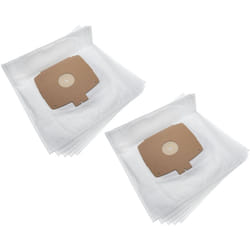 Vhbw - 10x Sacs remplacement pour Electrolux E6, E6N pour aspirateur - microfibres non tissées, 30.35cm x 30,3cm, blanc
