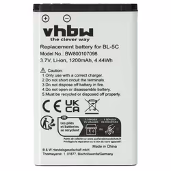 vhbw Batterie compatible avec Doro 2424 Domo smartphone (1200mAh 37V Li-ion)
